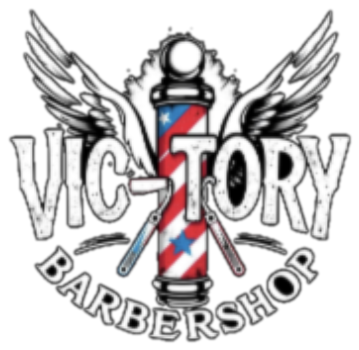 VIC-TORY Barbershop logo